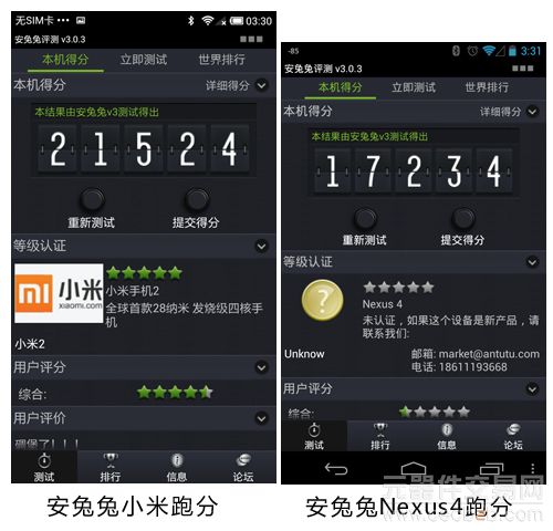 谁更发烧 谷歌Nexus 4/小米2对比评测11