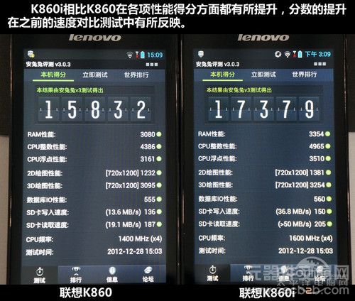 性能升级 5寸四核2G内存联想K860i评测8
