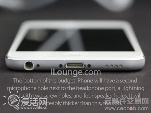 屌丝版iPhone清晰图曝光 全塑料外壳专为中国定制1
