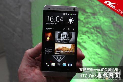 双扬声器一体金属机身 HTC One真机图赏2