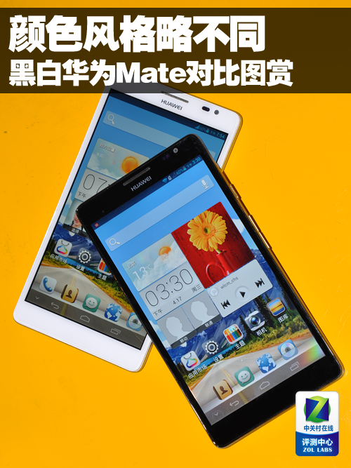 颜色风格略不同 黑白华为Mate对比图赏0