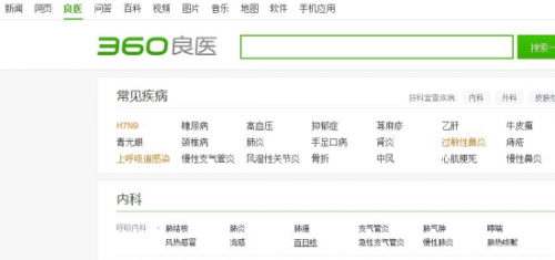 360布局医疗垂直搜索：推出“良医”搜索0