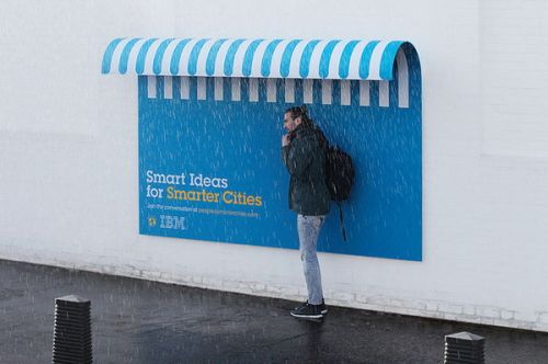 IBM人性化户外广告与公共设施完美结合新创意