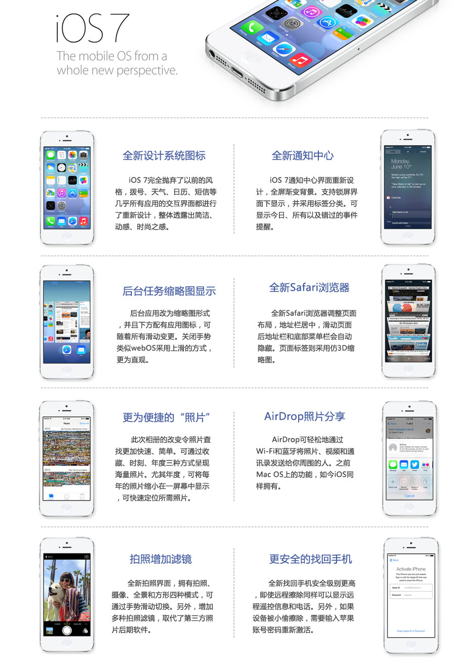 苹果公司发布移动系统iOS 7：完全颠覆