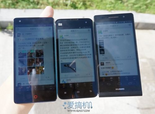 四核硬碰硬 Z5 mini、小米2S、Ascend P6横评27