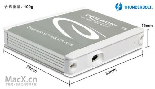 Delock SSD固态硬盘盒评测：Thunderbolt & mSATA2
