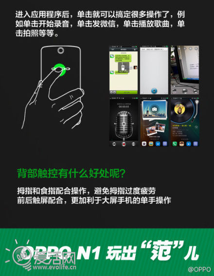 Oppo N1背部触摸细节解析：单手操作大屏机时代来临0