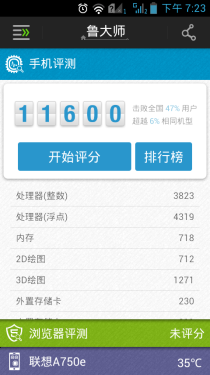  低价智能四核入门首选 联想A750e评测2