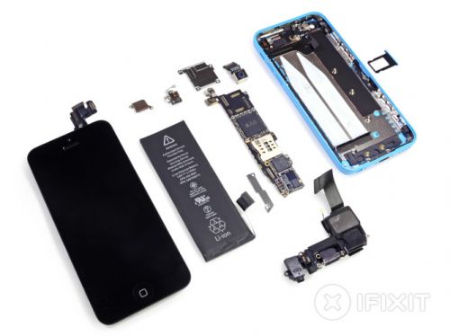 没有太大惊喜 多彩iPhone 5C拆解完成4