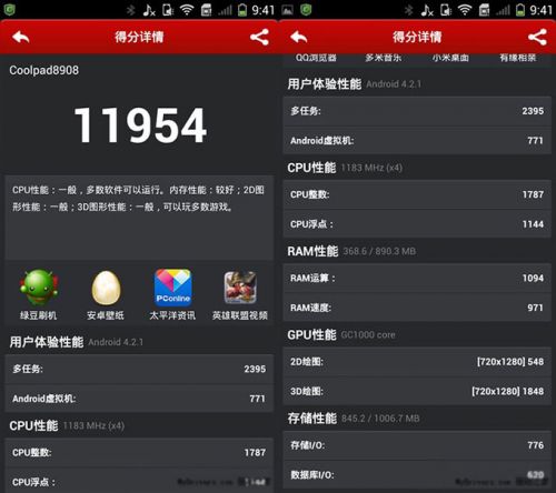 屏幕惊艳 酷派大观4 mini评测 10