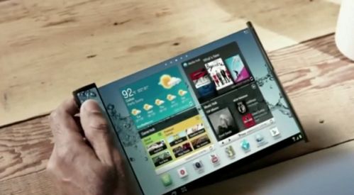 全透明,可折叠,平板电脑概念机是这样的