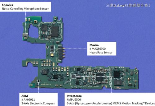 三星Galaxy S5十大传感器拆解分析1
