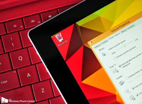 Surface Pro 3:请开启提高指针精确度