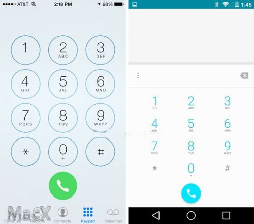 iOS 8 和 Android L 系统对比, 谁家的设计师胜出?3