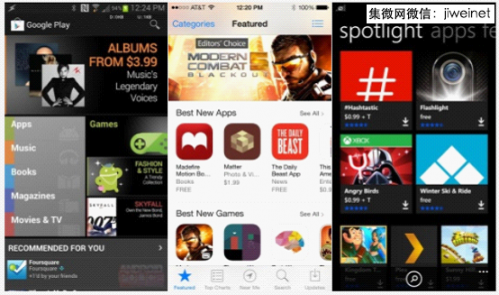 iOS、Android、WP三大移动操作系统横向对比1