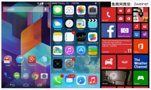 iOS、Android、WP三大移动操作系统横向对比0
