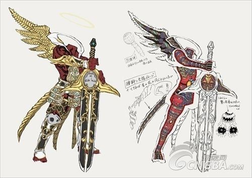 <em>白金</em>工作室公开《<em>猎天使魔女</em>2》各反派设计图