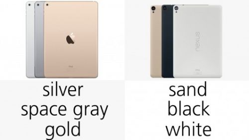 苹果iPad Air 2和HTC Nexus 9规格对比1