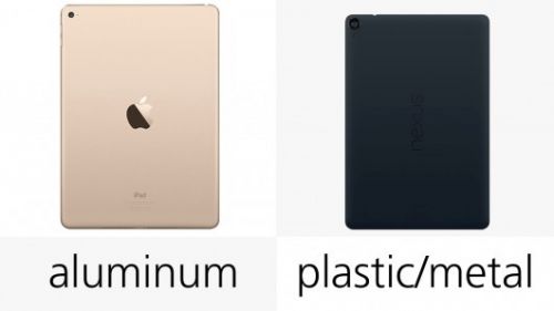 苹果iPad Air 2和HTC Nexus 9规格对比0