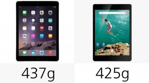 苹果iPad Air 2和HTC Nexus 9规格对比2