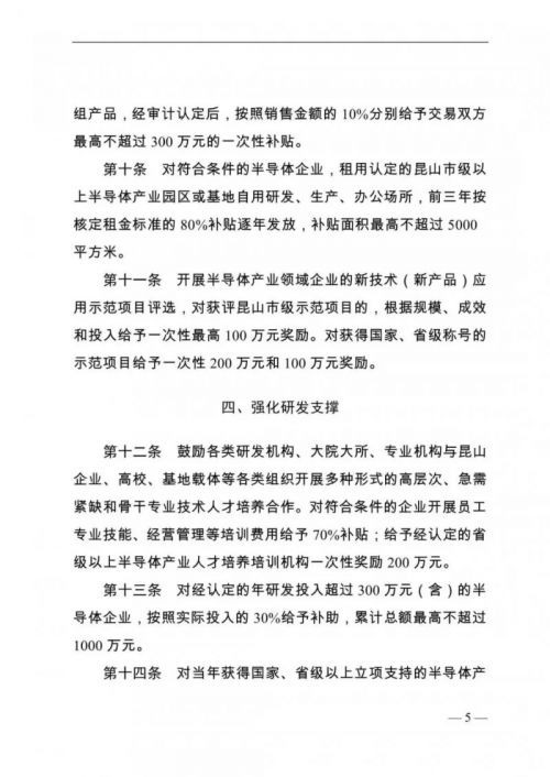 昆山市正式出台半导体产业发展扶持政策4