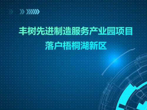 丰树先进制造服务产业园项目落户梧桐湖新区0