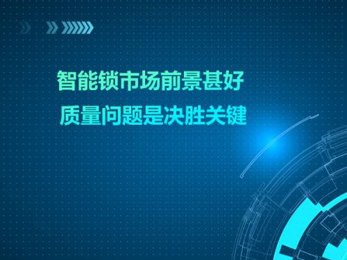 智能锁市场前景甚好 质量问题是决胜关键0