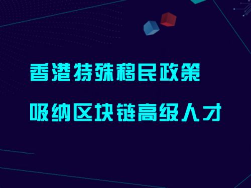 香港特殊移民政策吸纳区块链高级人才 0