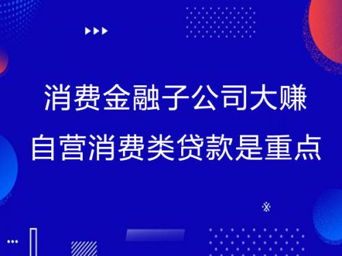 消费金融子公司大赚 自营消费类贷款是重点0